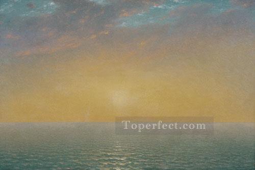 Sunset On The Sea Luminism seascape John Frederick Kensett Oil Paintings
